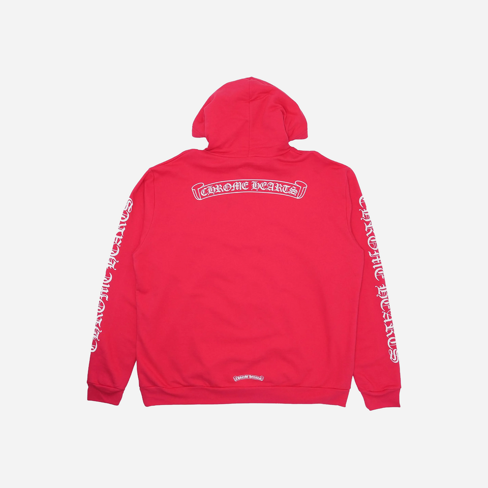 Chrome Hearts Red Hoodie Red White
