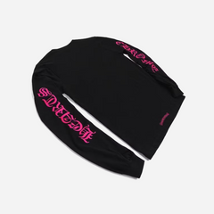 Chrome Hearts Long Sleeve Pocket Crew Hot Pink Black