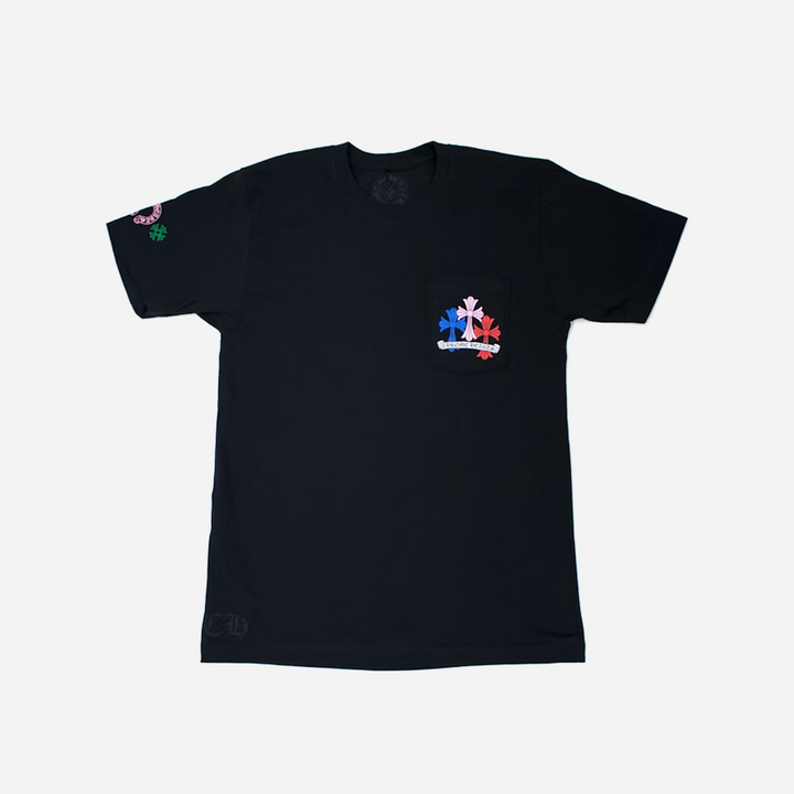 Chrome Hearts Multi Color Cross Cemetery T-Shirt Black