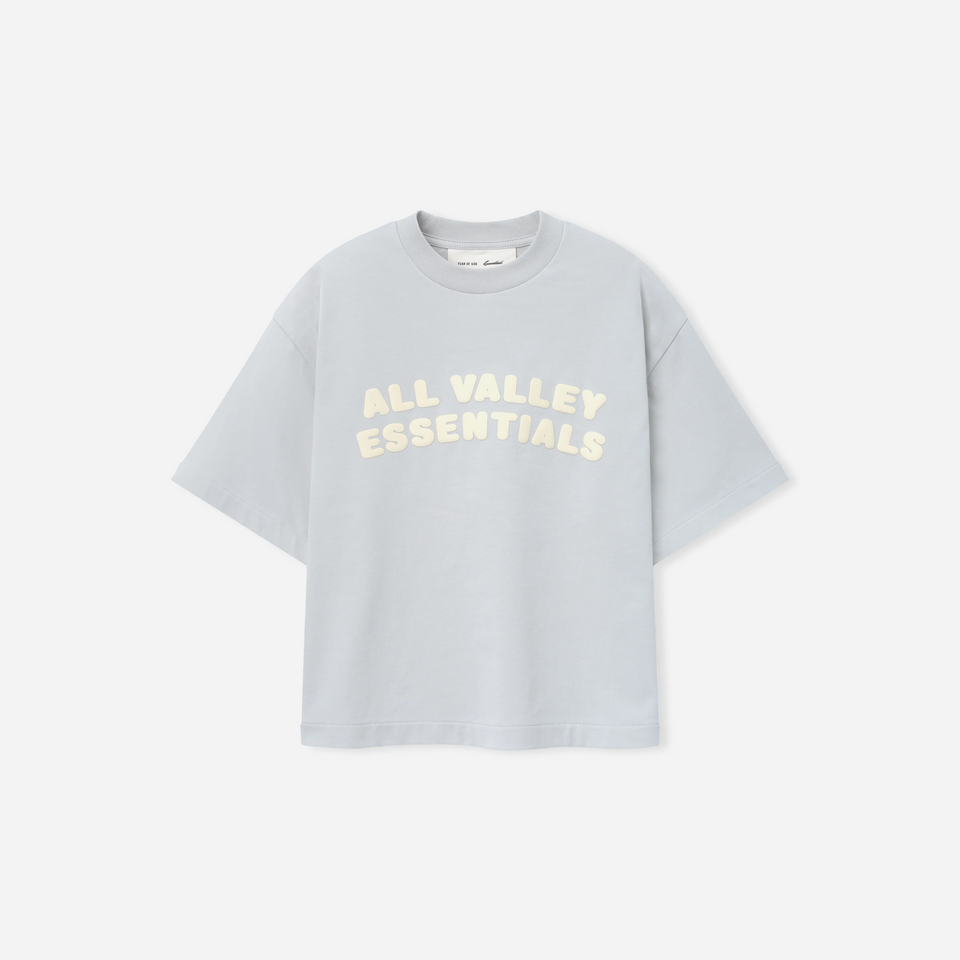 Fear Of God Essentials Kids Merch T-Shirt Boxy Fit Overcast
