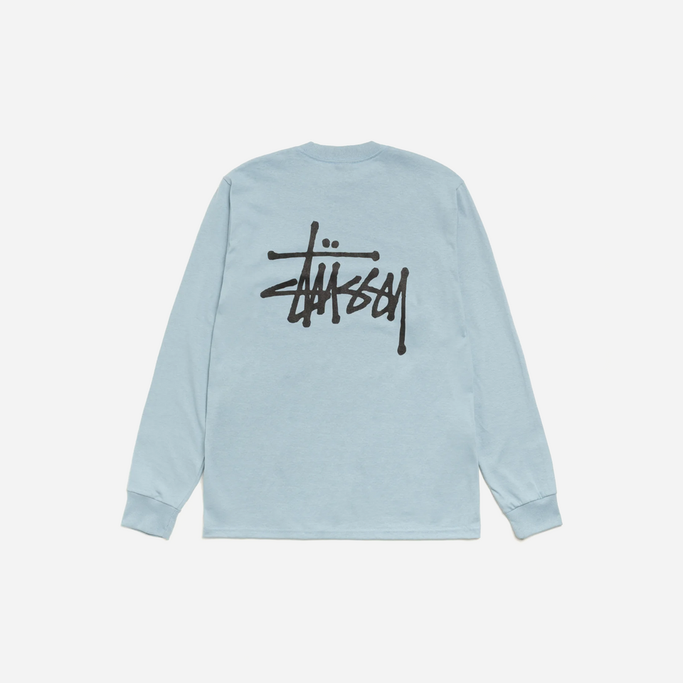 Stussy Basic Long Sleeve T-Shirt Slate