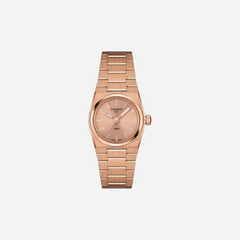 Tissot PRX 25mm Salmon Dial Rose Gold Stainless Steel Rose Gold PVD Strap Watch