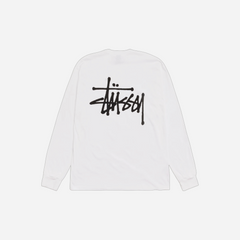 Stussy Basic Long Sleeve T-Shirt White