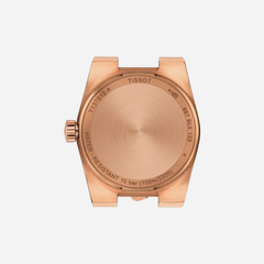 Tissot PRX 25mm Salmon Dial Rose Gold Stainless Steel Rose Gold PVD Strap Watch