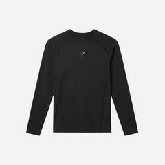 Gymshark Element Baselayer Long Sleeve T-Shirt Black Compression Fit