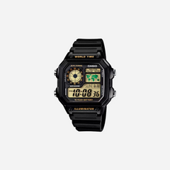 Casio Youth AE-1200WH-1BV Black Resin Band Watch