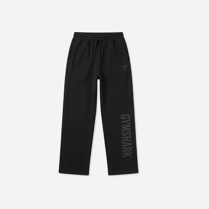 Gymshark Power Straight Leg Pants GS Black/GS Asphalt Grey Oversized Fit