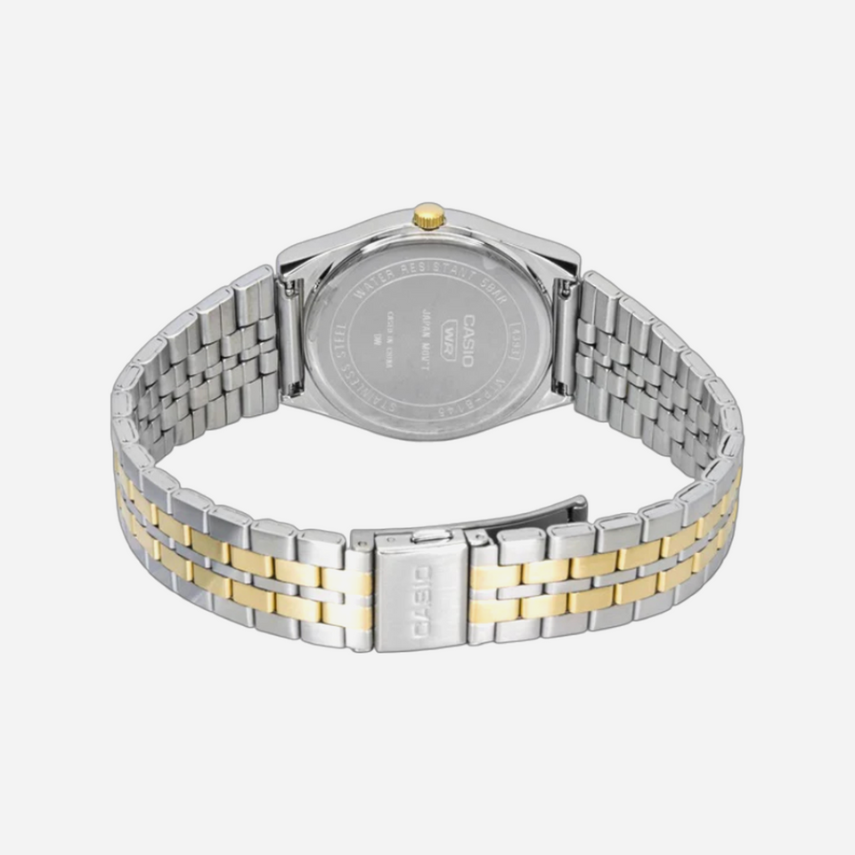 Casio MTP-B145SG-7AV White Gold Dial Stainless Steel Watch
