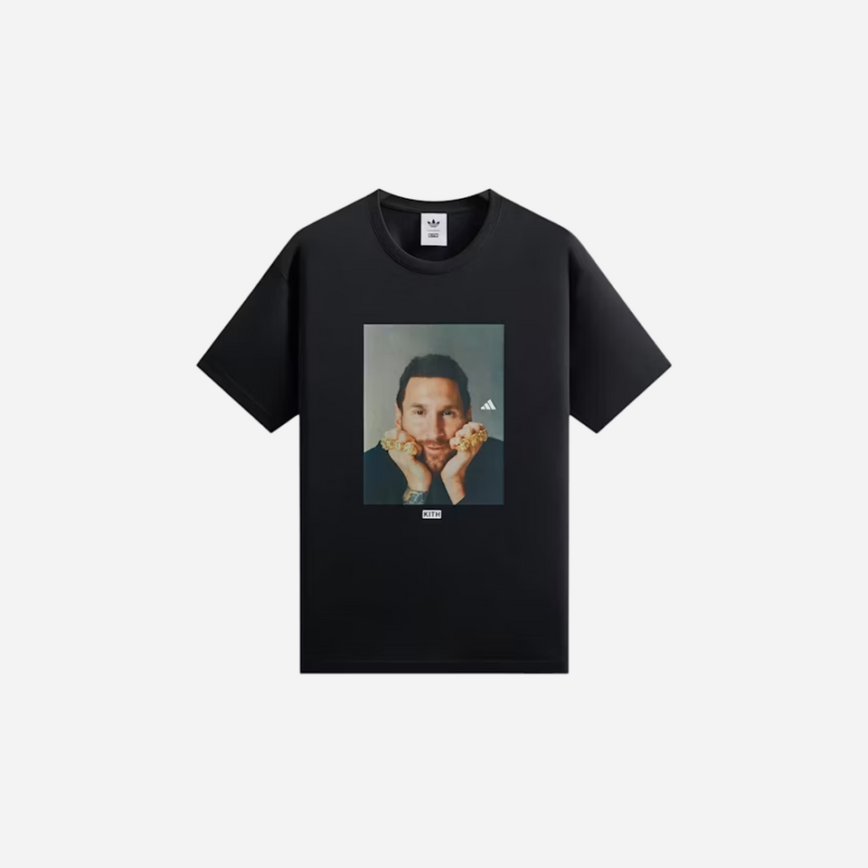 Kith x Adidas Messi Football Graphic T-Shirt Black 2026