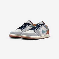 Nike Air Jordan 1 Low SE Phantom Repaired Denim Swoosh