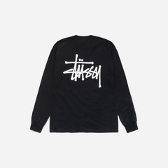 Stussy Basic Long Sleeve T-Shirt Black