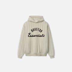 Fear Of God Essentials Astros Sport Hoodie Heather Stone W Black Pinstripes
