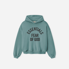 Fear Of God Essentials Kids Campus 90s Hoodie Faded Coastal