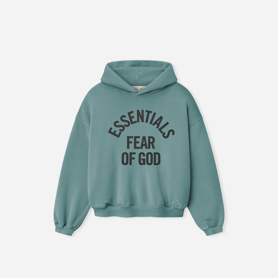 Fear Of God Essentials Kids Campus 90s Hoodie Faded Coastal