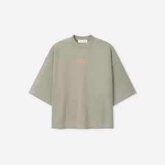 Fear Of God Essentials Heavy Jersey Merch T-Shirt Boxy Fit Washed Seal Heather