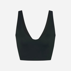Nike X Skims Matte V-Neck Long-Line Bra Dark Teal