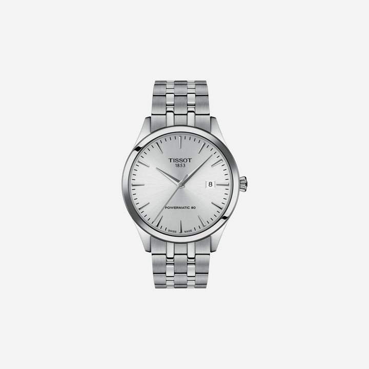 Tissot Classic Dream 40 mm Dauphine Dial Silver Stainless Steel Strap Watch