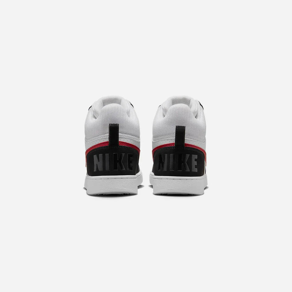 Nike Court Borough Mid White Red Black