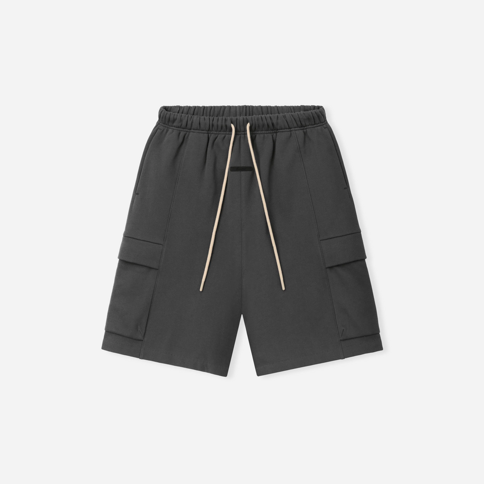 Fear Of God Essentials Fleece Cargo Basketball Short Iron Grey