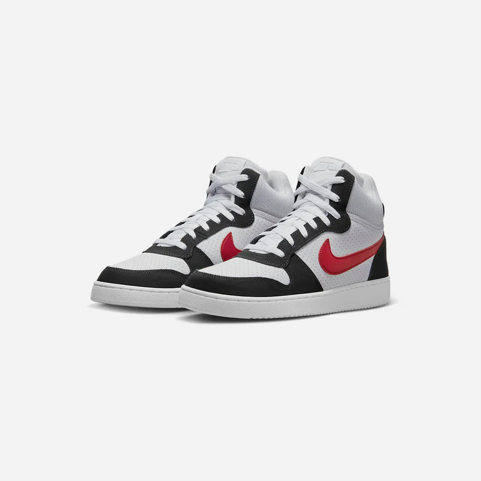 Nike Court Borough Mid White Red Black
