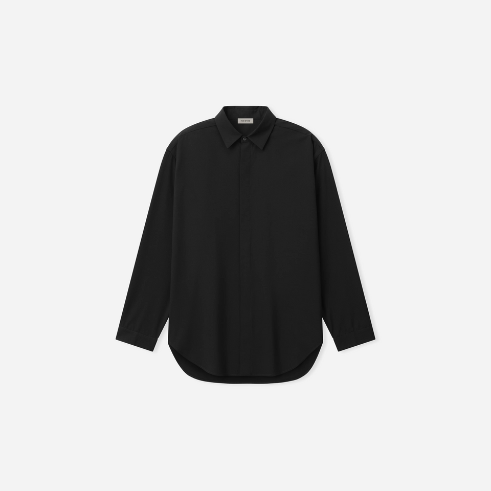 Fear Of God Cotton Wool Oxford Classic Shirt Black