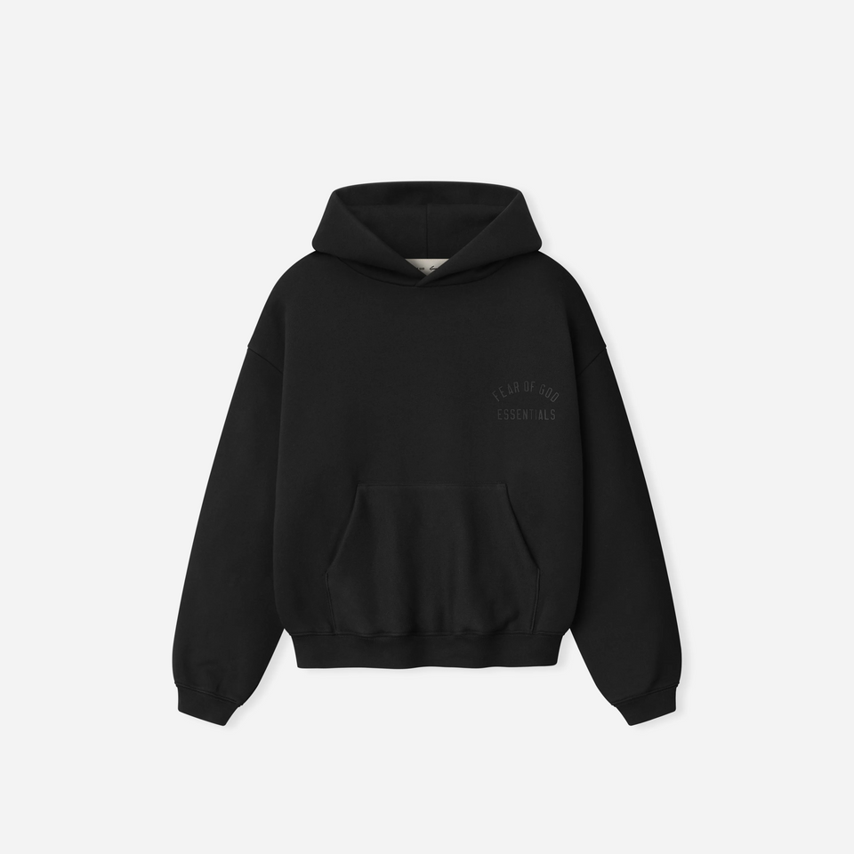 Fear Of God Essentials Kids Classic Hoodie Vintage Black