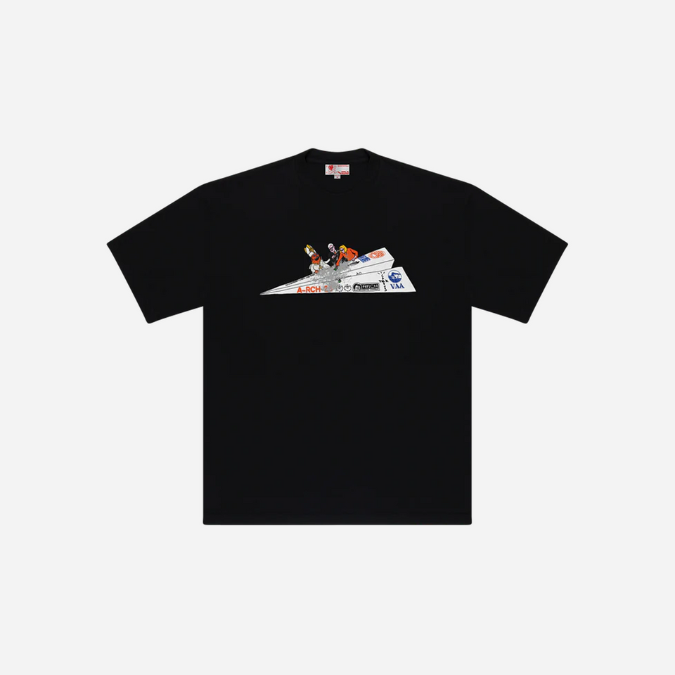 CJ x ARCH Paper Plane T-Shirt Black
