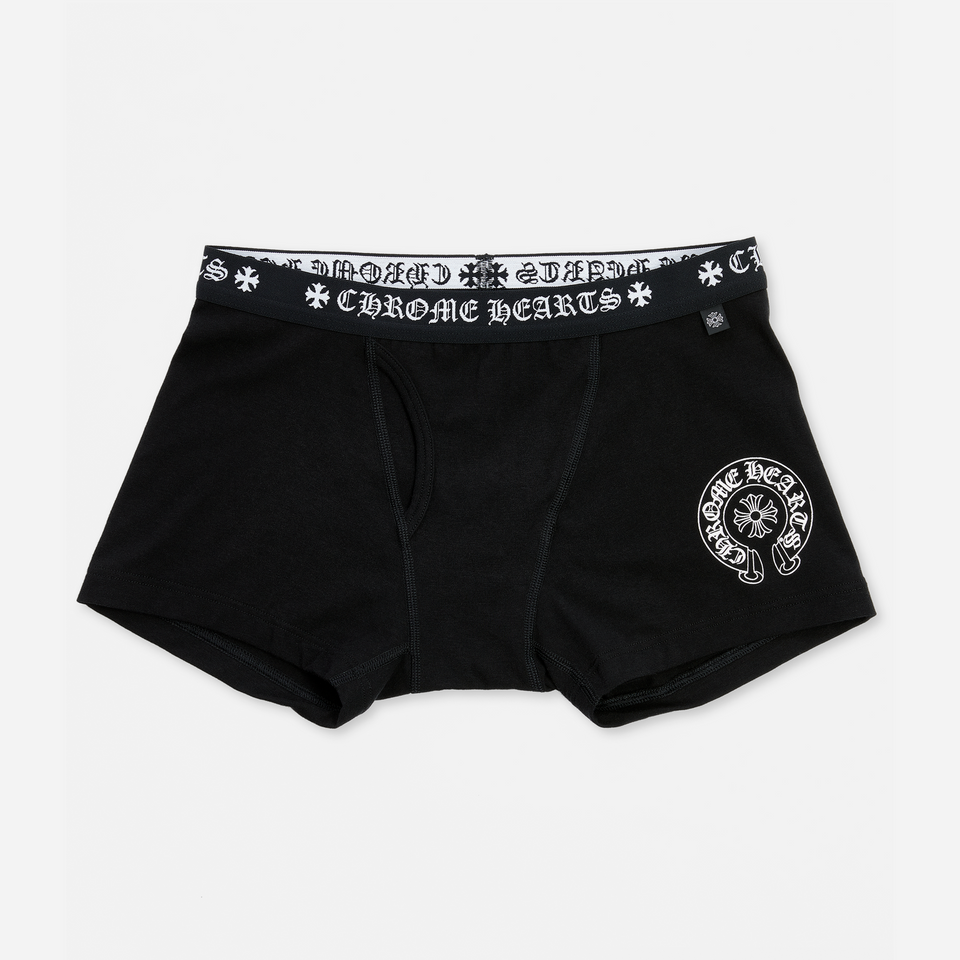 Chrome Hearts Boxer Brief Shorts Black White