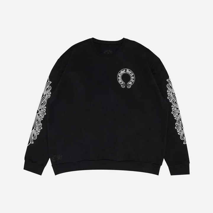 Chrome Hearts Horseshoe Crewneck Black