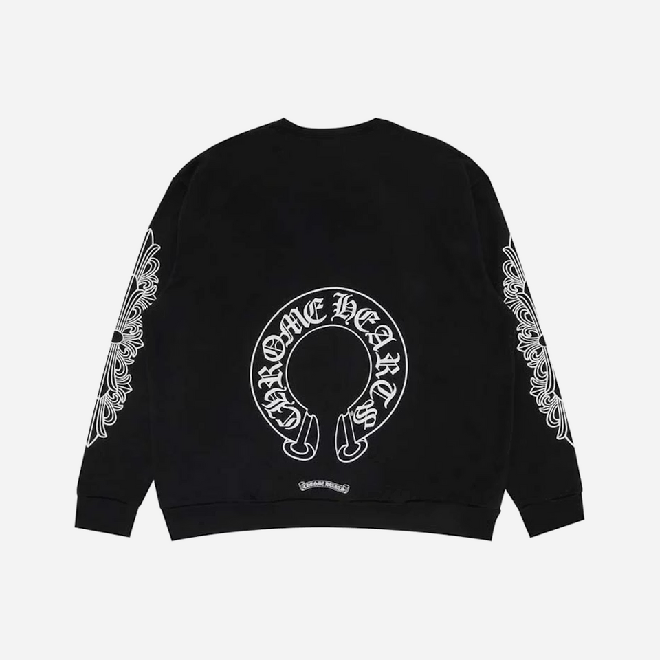 Chrome Hearts Horseshoe Crewneck Black