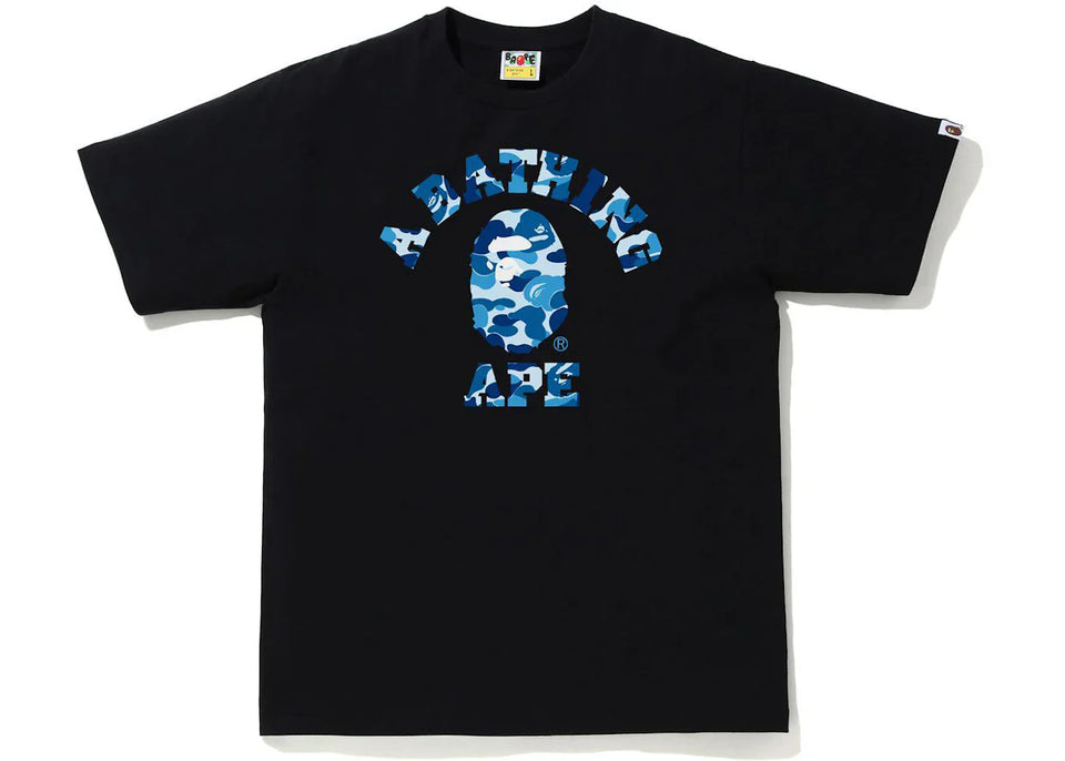 Bape Abc Camo College T-Shirt (Ss21) Black/Blue