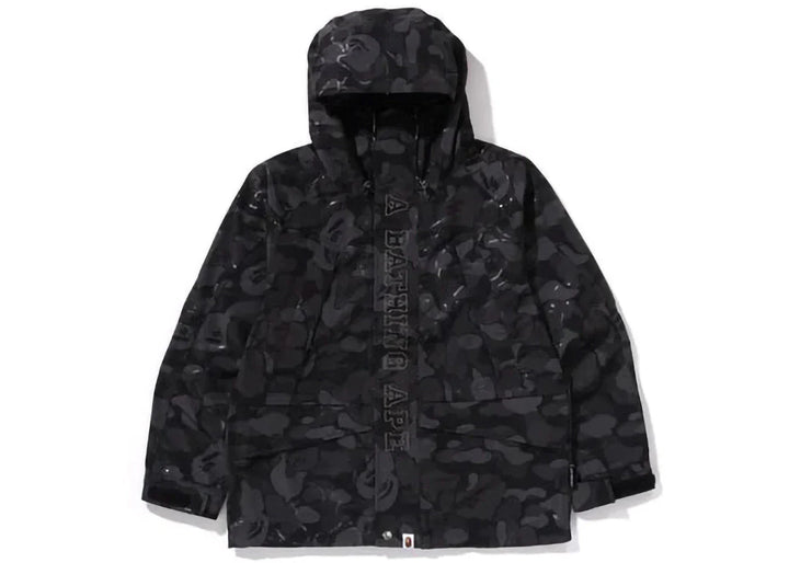 Bape Laminated Camo Snowboard Jacket Black