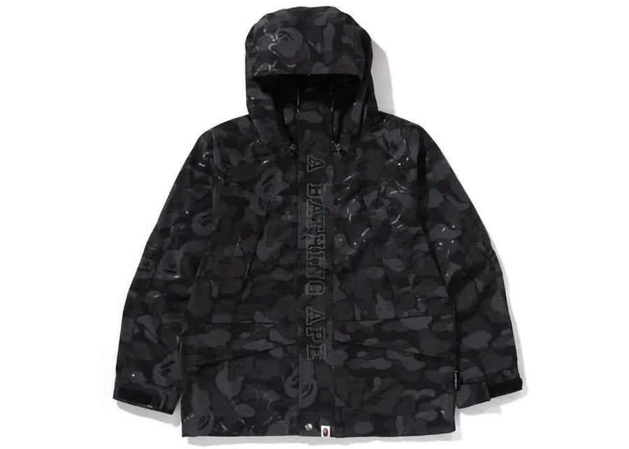Bape Laminated Camo Snowboard Jacket Black