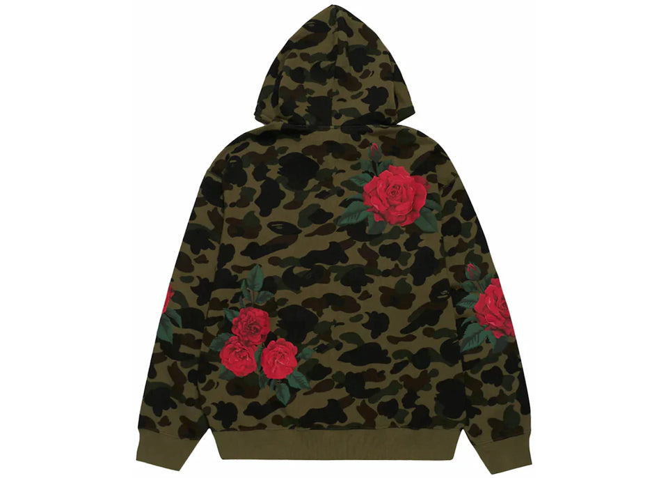 Bape x Anti Social Social Club Full Zip Hoodie Green