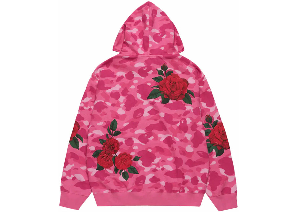 Bape x Anti Social Social Club Full Zip Hoodie Pink