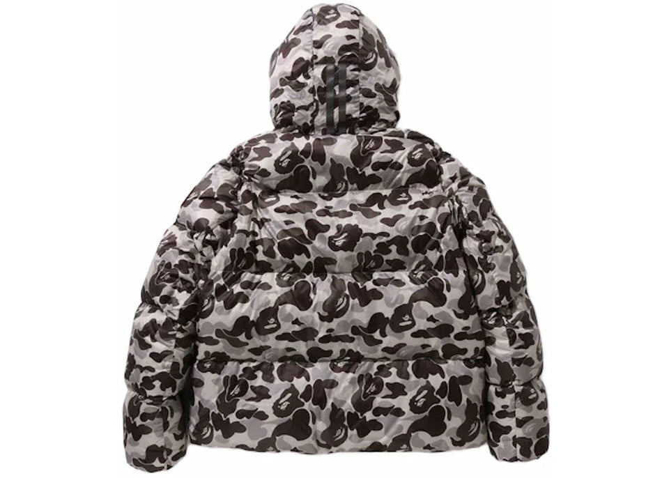 Bape x Canada Goose Crofton Puffer Jacket Grey