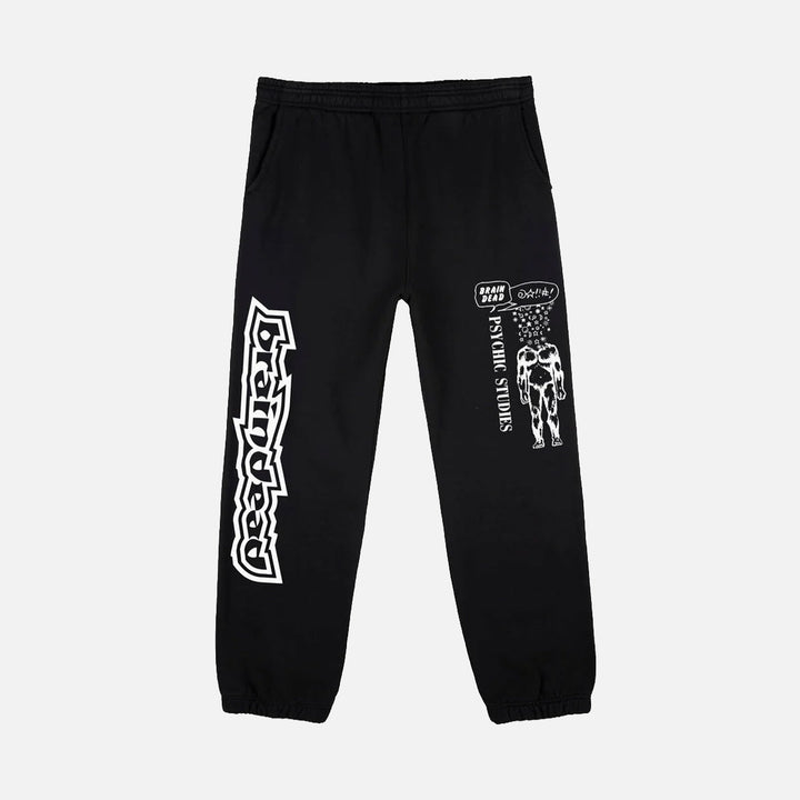 Brain Dead PSYCHIC STUDIES SWEATPANT - BLACK