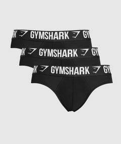 Gymshark Brief 3Pk Black