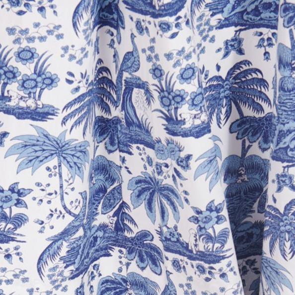 WELLS DRESS BLUE TOILE