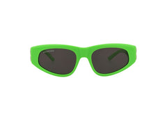 Balenciaga Cat Eye Sunglasses Green/Silver/Grey (BB0095S-30008868-009)