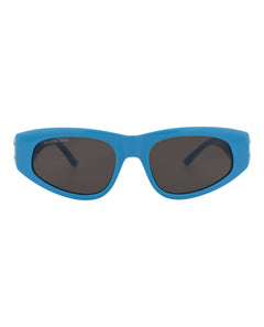 Balenciaga Cat Eye Sunglasses Light Blue/Silver/Grey (BB0095S-30008868-011)