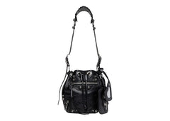 Balenciaga Le Cagole Bucket Bag Xs Black Arena