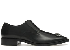 Balenciaga Rim Derby Shoes Black Leather