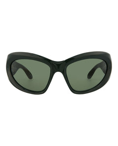 Balenciaga Shield-Frame Bio Injection Sunglasses Green/Green/Green (BB0228S-30013403-002)