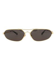 Balenciaga Shield Wrap Sunglasses Gold Gold Grey (BB0227S-30013402-001)