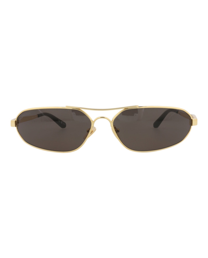 Balenciaga Shield Wrap Sunglasses Gold Gold Grey (BB0227S-30013402-001)