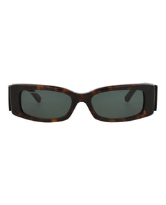 Balenciaga Square-Frame Recycled Acetate Sunglasses Havana/Havana/Green (BB0260S-30013974-002)