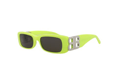 Balenciaga Square Rectangle Sunglasses Yellow/Silver/Grey (BB0096S-30008871-008)