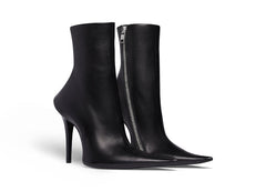Balenciaga Witch 110mm Booties Black Sheepskin (Women's)