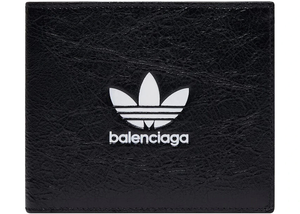 Balenciaga x adidas Square Folded Wallet Black
